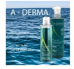 Sữa Rửa Mặt A-Derma Gel Moussant Purifiant Phys-Ac 200ml