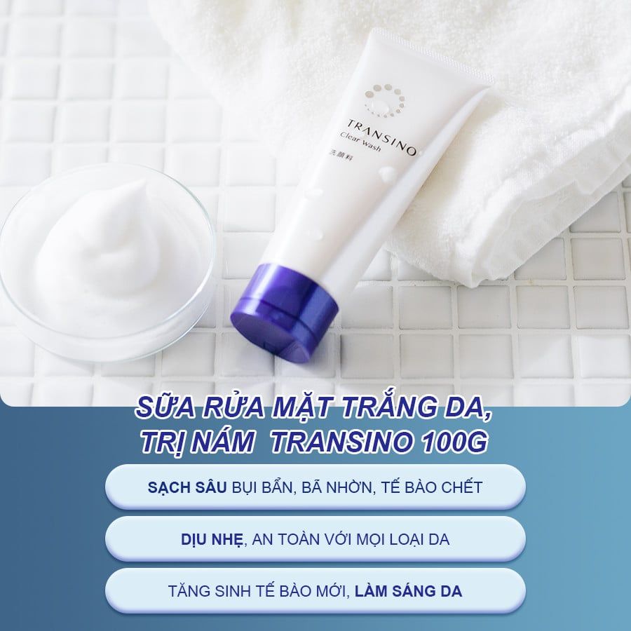 Sữa Rửa Mặt Transino Clear Wash EX 100g