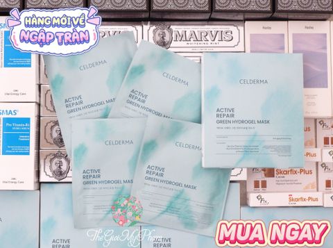 Mặt Nạ Thạch Tảo Xoắn Celderma Active Repair Green Hydrogel Mask