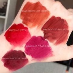 MAC - Son Kem MAC Powder Kiss Lipcolour #998 (Ko tđ)