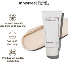 Sữa Rửa Mặt innisfree Kiểm Soát Nhờn Tro Núi Lửa & BHA 150g (Mẫu mới)