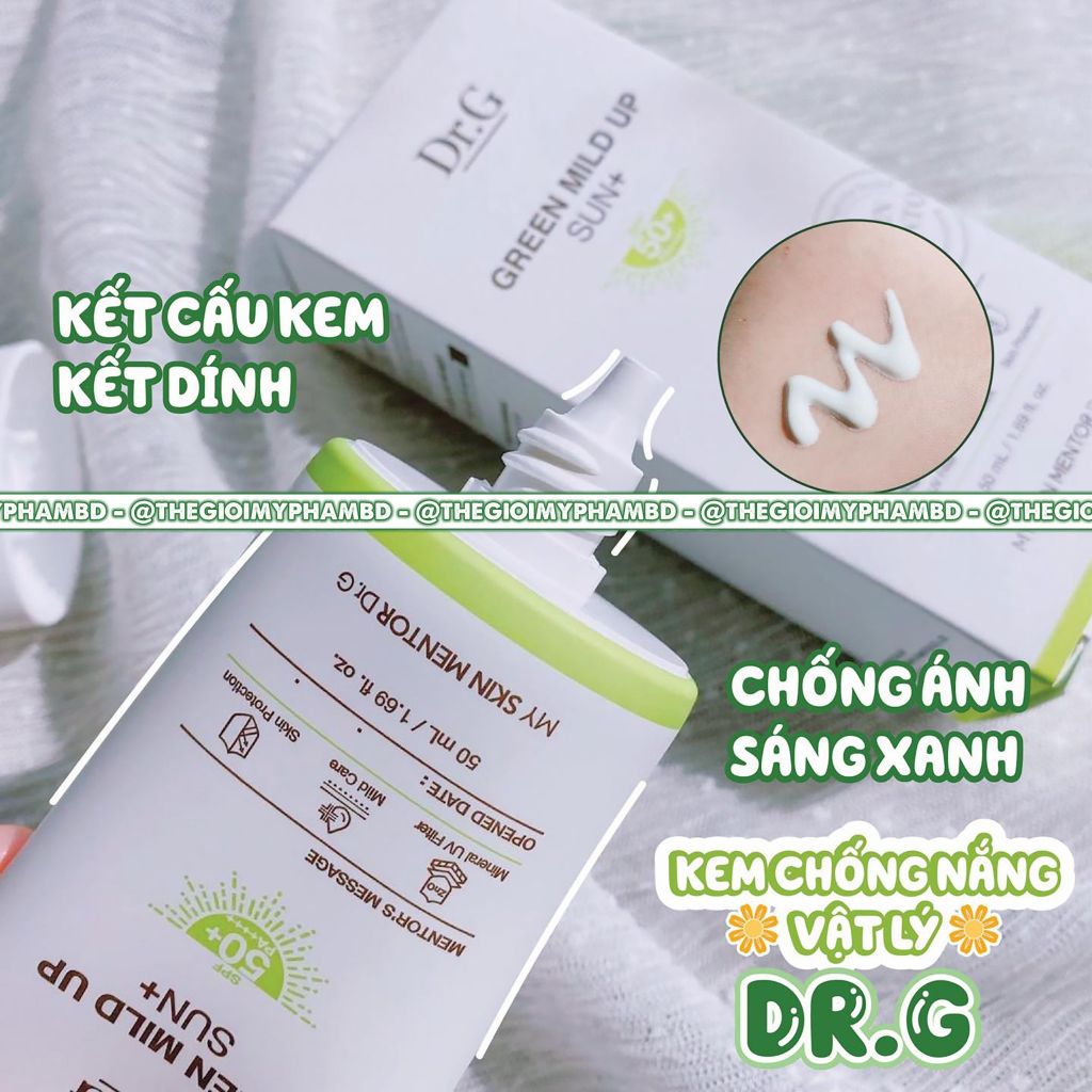 Kem Chống Nắng Dr.G 50ml #Xanh Lá