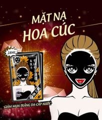 Mặt nạ Sexylook đen - trắng da + trị mụn (bông cúc vàng) New
