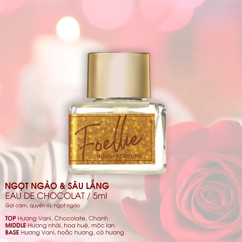 Nước hoa vùng kín Foellie Eau De Innerb Perfume 5ml #Vàng