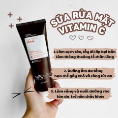 Sữa Rửa Mặt Neogen Real Vita C Foam 10% Vitamin C 120g