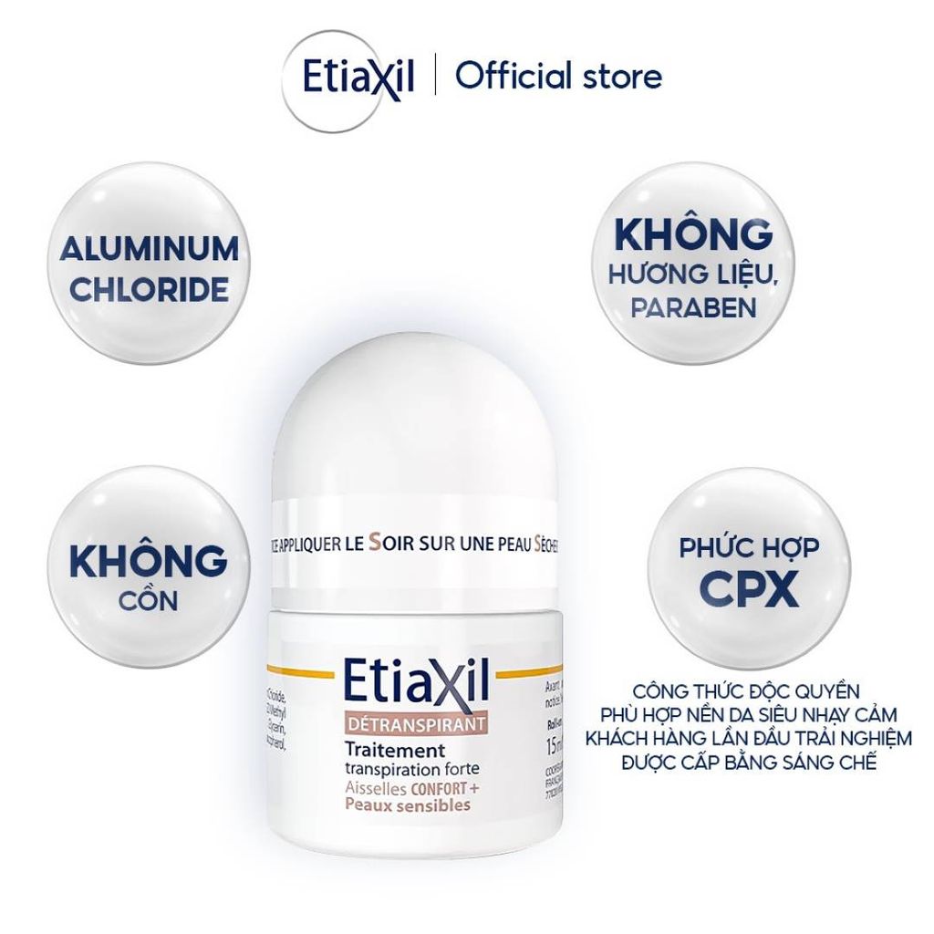 Lăn Khử Mùi Đặc Trị Etiaxil 15ml ( Hộp nâu-Mới)