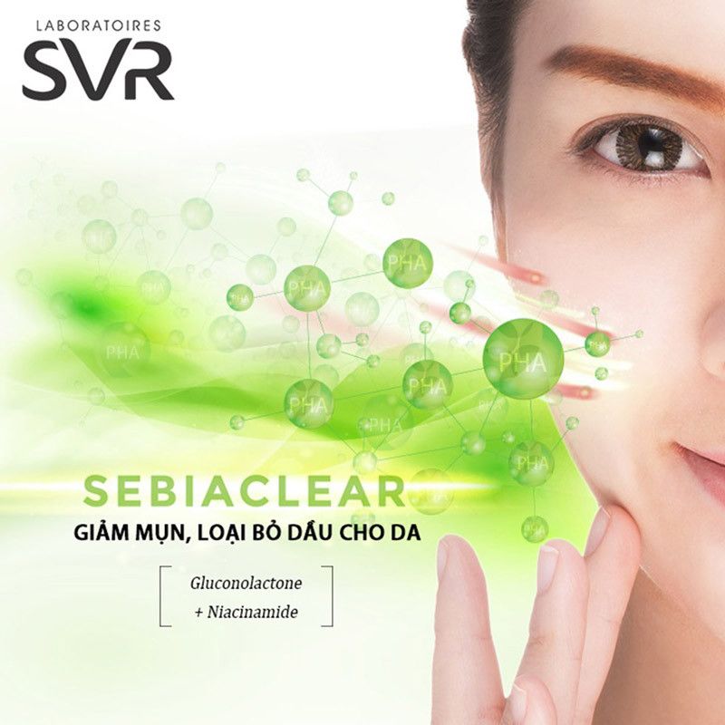 SVR - SRM da dầu Sebiaclear Gel Moussant 55ml