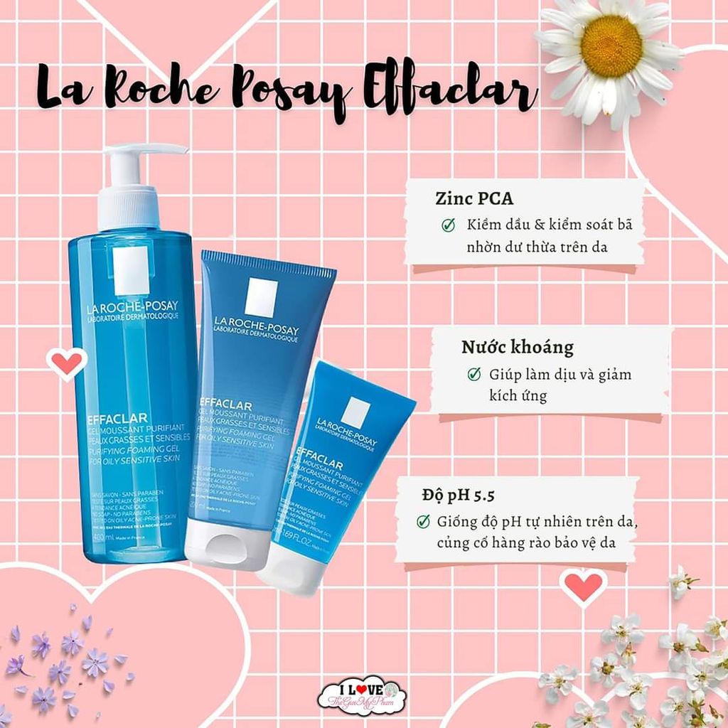 Laroche Posay - Gel Rửa Mặt Cho Da Dầu Nhạy Cảm 200ml