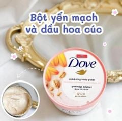 Kem Tẩy Da Chết Body DOVE 298g #Lúa Mạch&Dầu Hoa Cúc