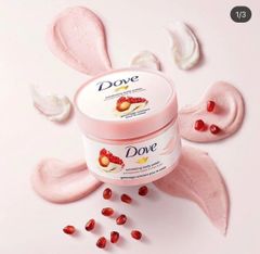 Kem Tẩy Da Chết Body DOVE 225ml #Lựu Và Bơ Hạt Mỡ (Bản Đức)