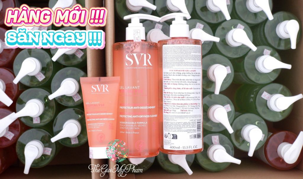 SVR - Gel Rửa Mặt Da Khô, Nhạy Cảm Topialyse Gel Lavant 55ml