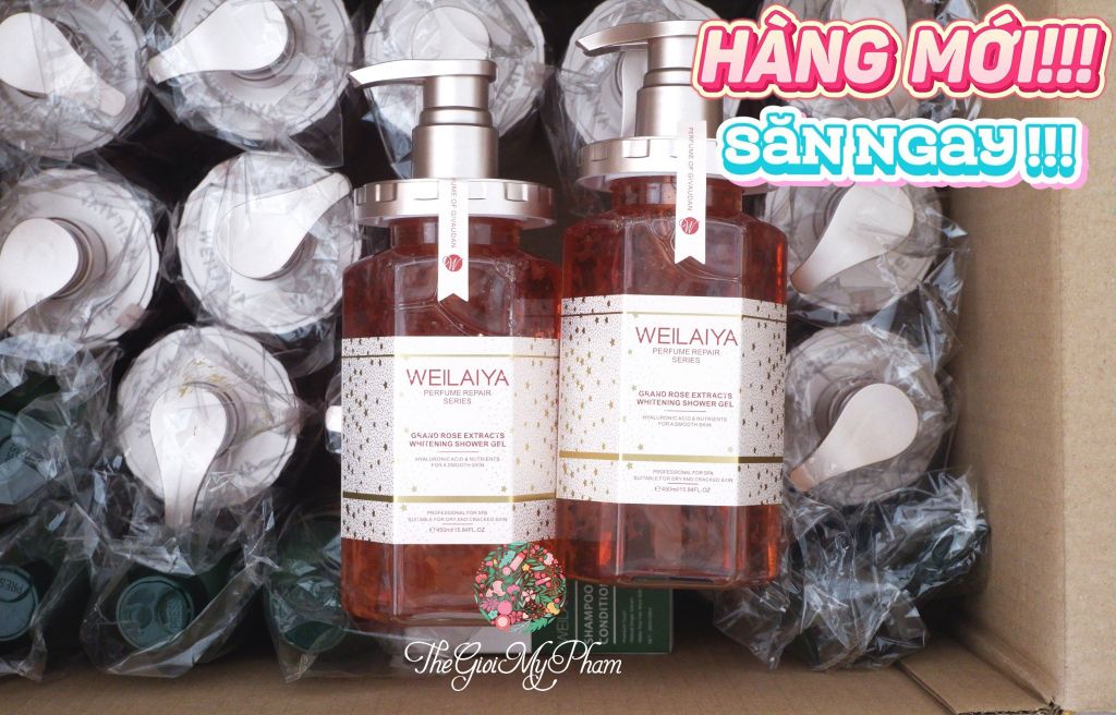 Weilaiya - Sữa Tắm Trắng Da DaMask Grand Rose Extracts 450ml