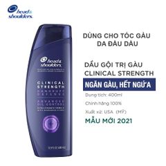 H&D - Dầu Gội Head & Shoulders Clinical Strength 400ml #Tím