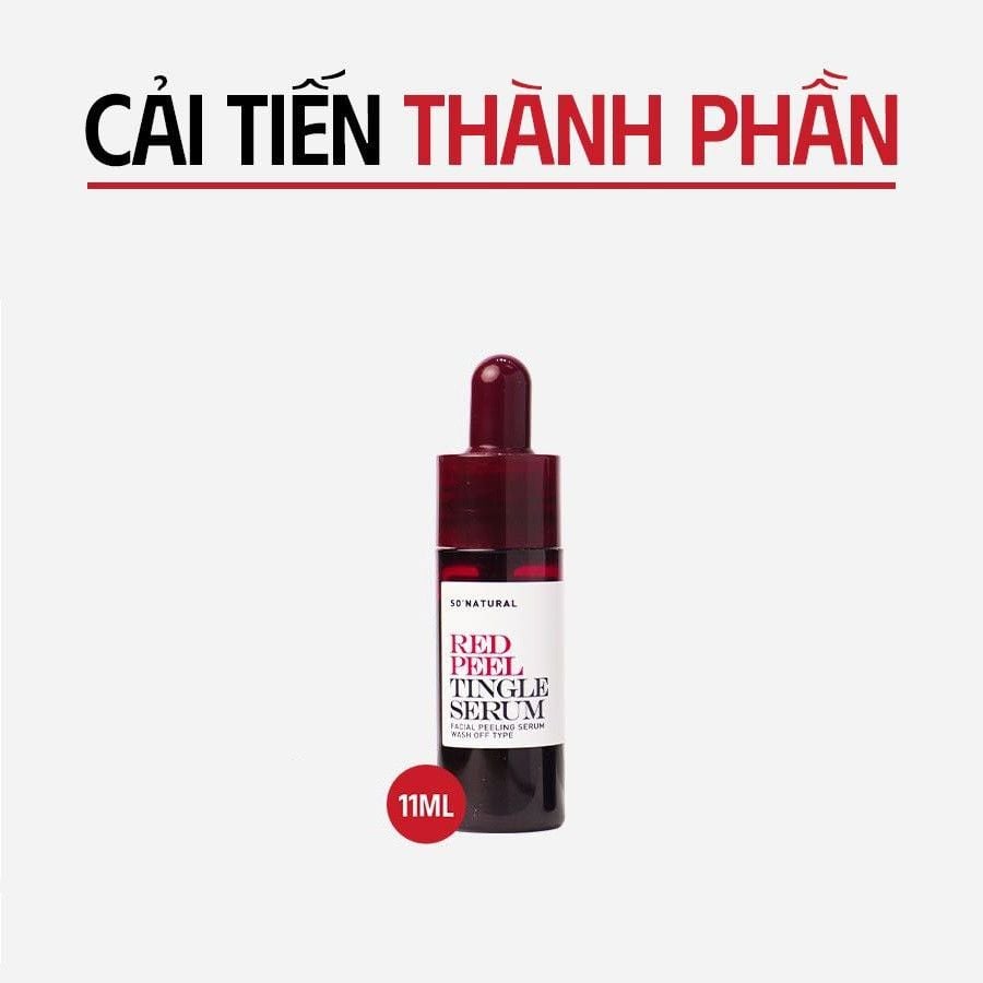 So Natural - Tinh Chất Red Peel Tingle Serum 10ml (Bản cải tiến)