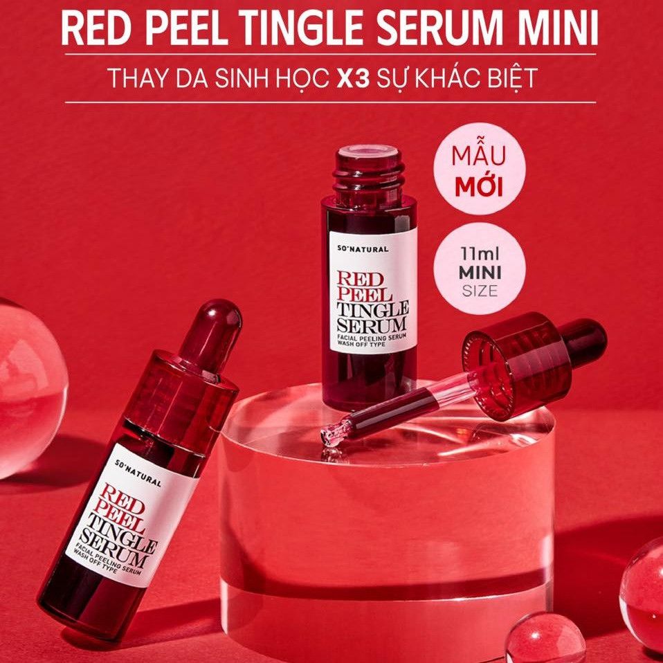 So Natural - Tinh Chất Red Peel Tingle Serum 10ml (Bản cải tiến)