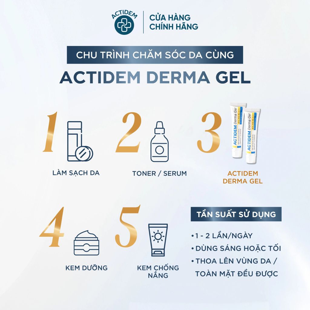 Gel Trị Mụn - Giảm Thâm Actidem Derma Gel 18g