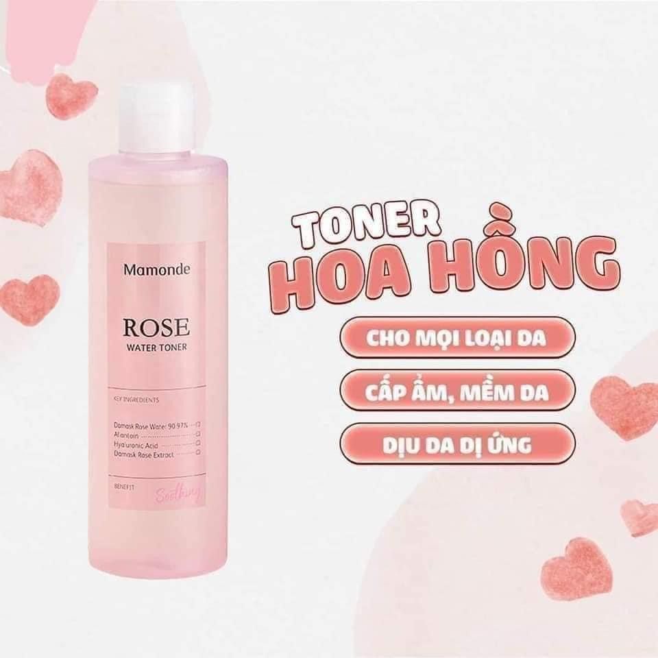 Nước Hoa Hồng Mamonde Rose Water Toner 250ml