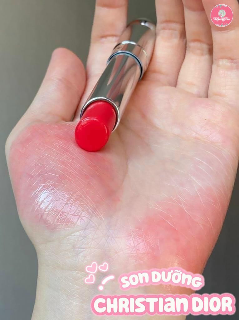 Dior - Son Dưỡng Addict Lip Glow #033 Coral (Mẫu Mới Vỏ Xanh) - Ko Tđ