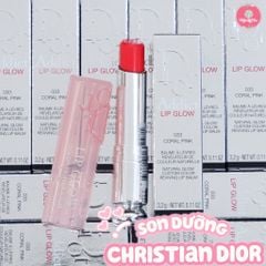 Dior - Son Dưỡng Addict Lip Glow #033 Coral (Mẫu Mới Vỏ Xanh) - Ko Tđ