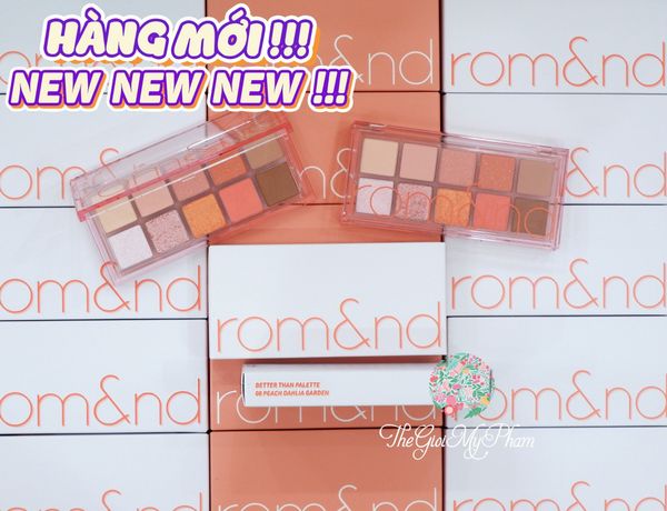 Phấn Mắt 10 Ô Rom&nd Better Than Palette 08 Peach Dahlia Garden