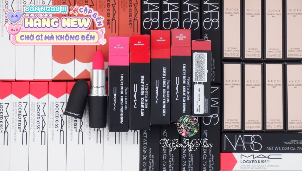 Son MAC Thỏi Powder Kiss #307 Fall In Love (Ko Tđ)
