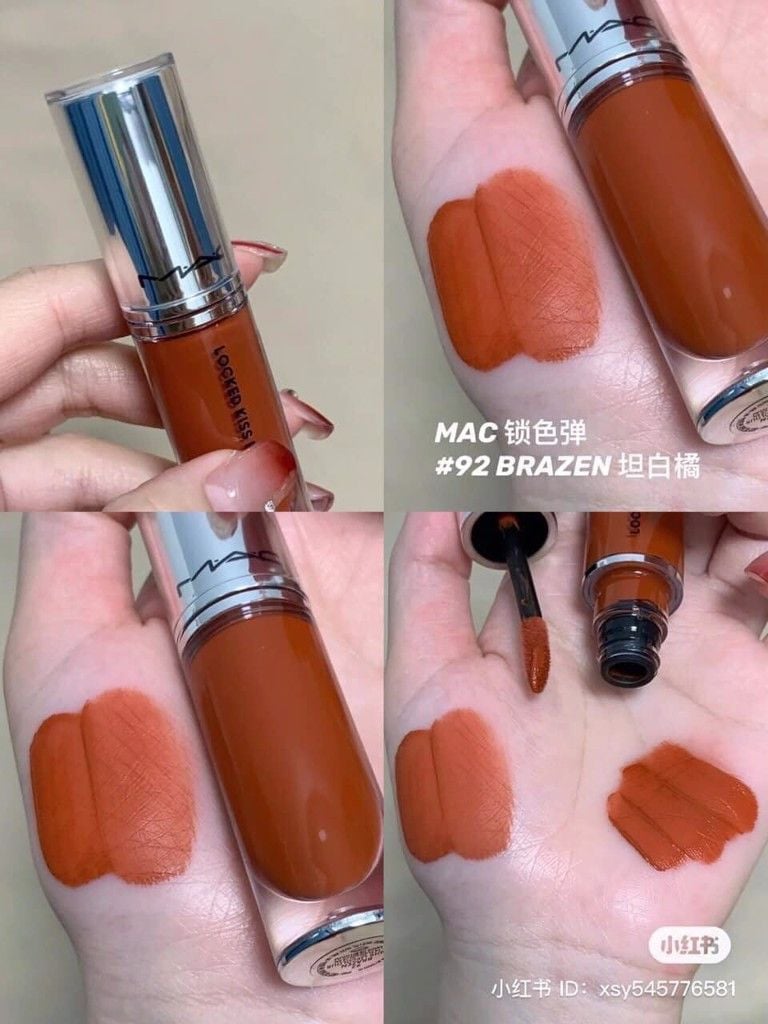 Son Kem MAC Locked Kiss Ink 24h Lipcolor #92 Brazen (Ko Tđ)