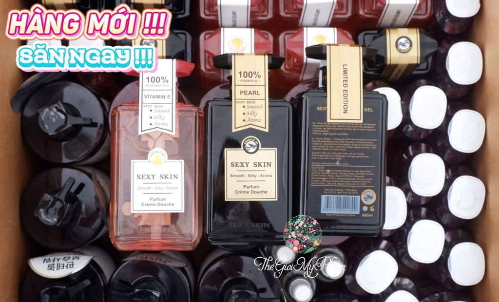Gel Tắm Sexy Skin 600ml #Pearl (Đen)