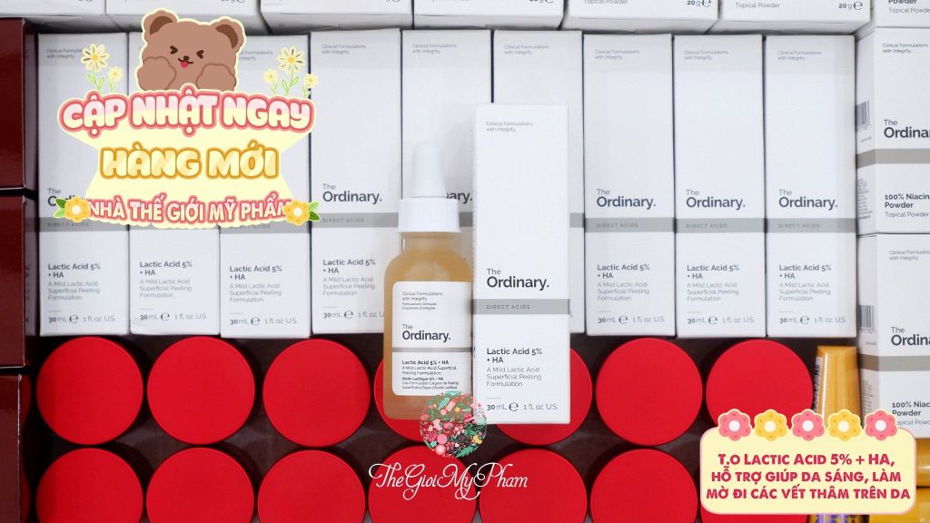 Tinh Chất The Ordinary Lactic Acid 5% + HA 30ml