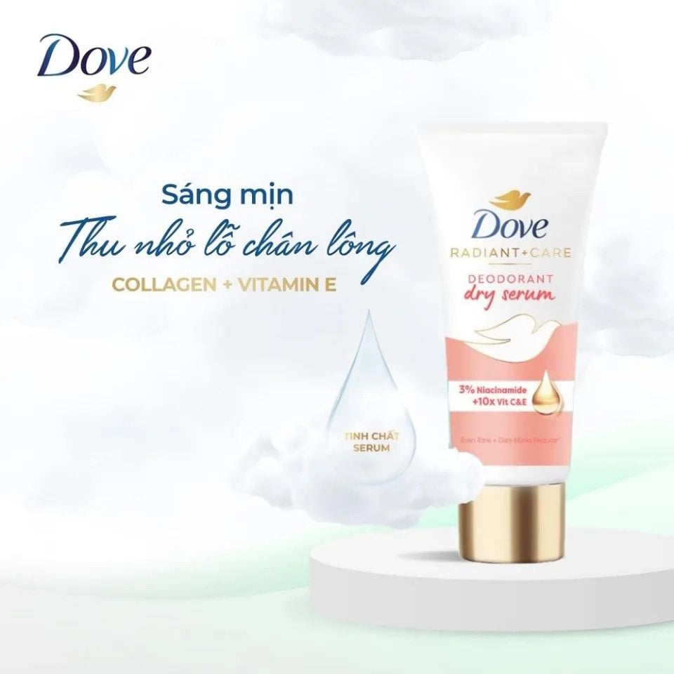 Serum Khử Mùi DOVE Mờ Thâm - Sáng Da 40ml + 10X Vitmain C&E