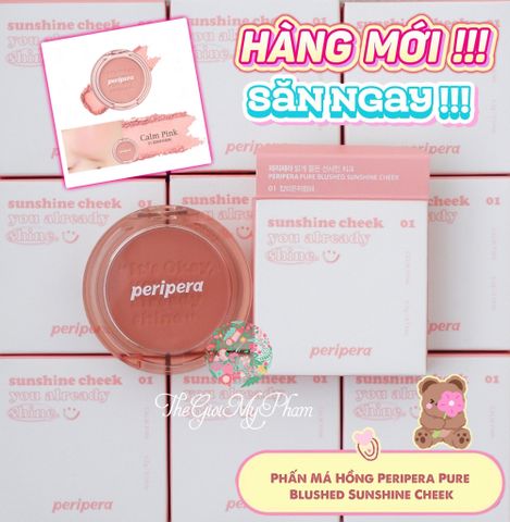 Phấn Má Hồng Peripera Pure Blushed Sunshine Cheek #01