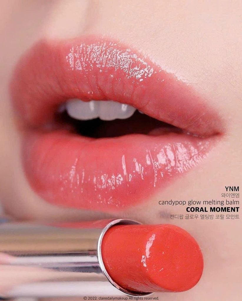 Son Dưỡng Có Màu YNM Candy Pop Glow Melting Balm #Coral Moment