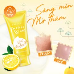 Sữa Rửa Mặt Senka Perfect Whip Vitamin C Poreless Glow Làm Sáng Da 100g