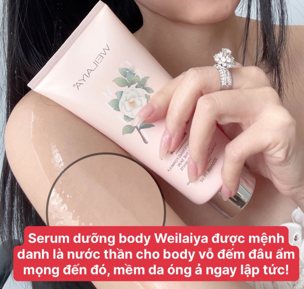 Dưỡng Thể Trắng Da Hoa Trà Weilaiya Niacinamide Fragrance Body Lotion 200ml