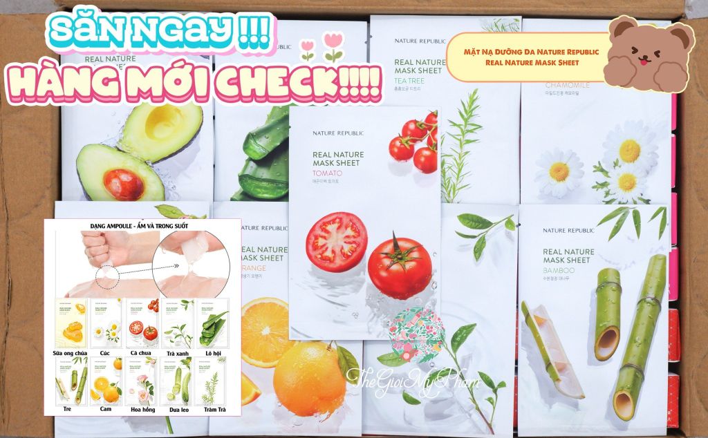 Mặt Nạ Nature Republic Real Nature Mask Sheet #Tomato