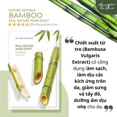 Mặt Nạ Nature Republic Real Nature Mask Sheet #Bamboo