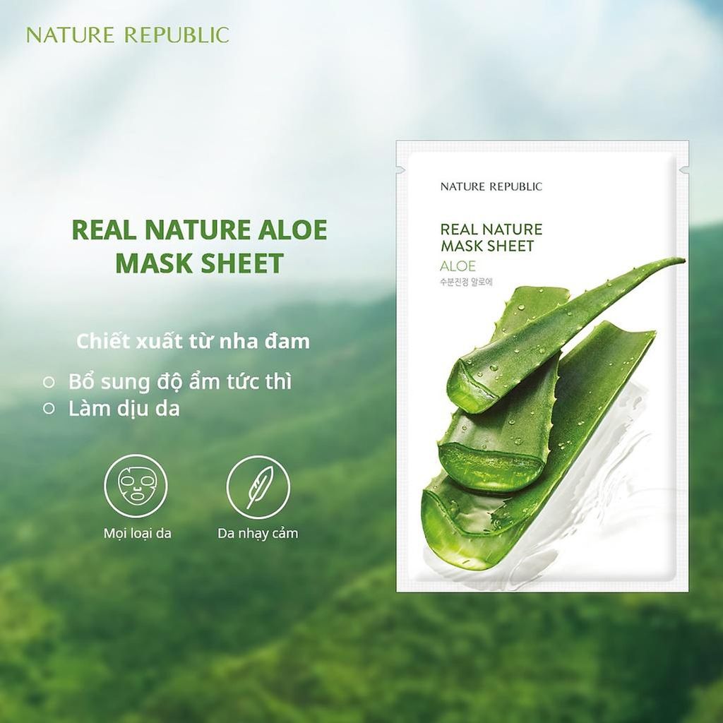 Mặt Nạ Nature Republic Real Nature Mask Sheet #Aloe