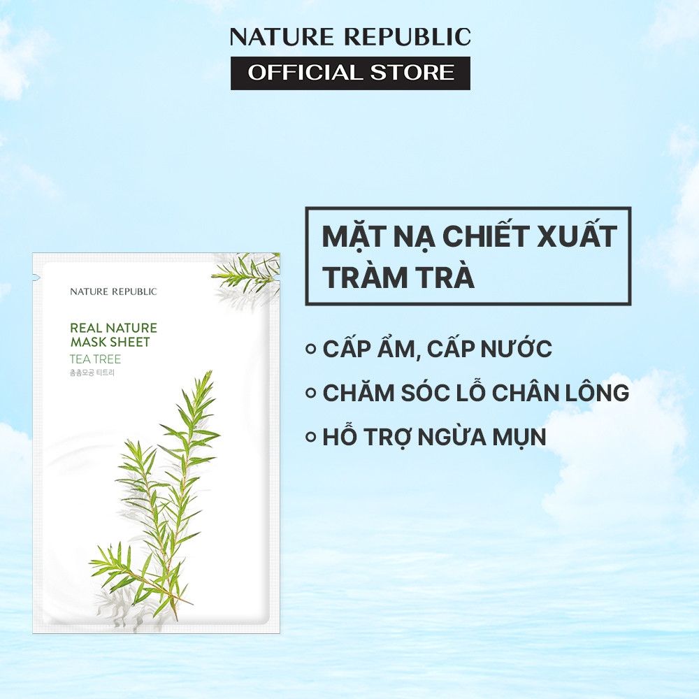 Mặt Nạ Nature Republic Real Nature Mask Sheet #Tea Tree