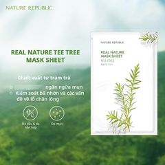 Mặt Nạ Nature Republic Real Nature Mask Sheet #Tea Tree