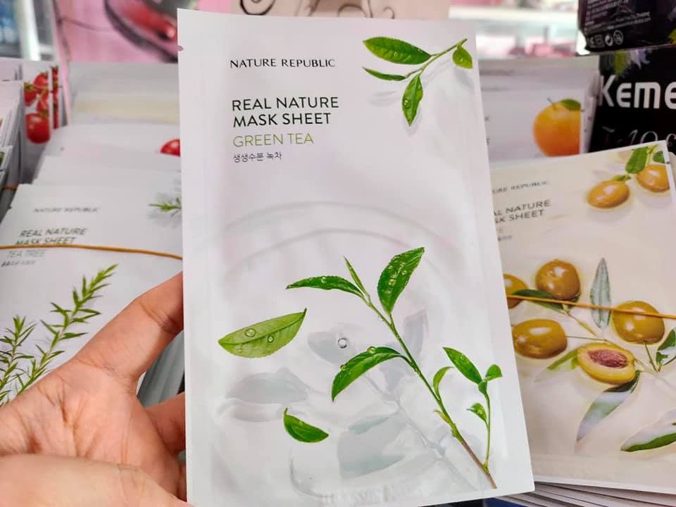 Mặt Nạ Nature Republic Real Nature Mask Sheet #Green Tea
