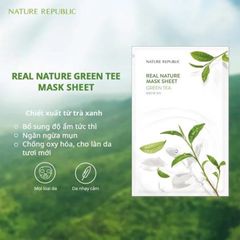 Mặt Nạ Nature Republic Real Nature Mask Sheet #Green Tea