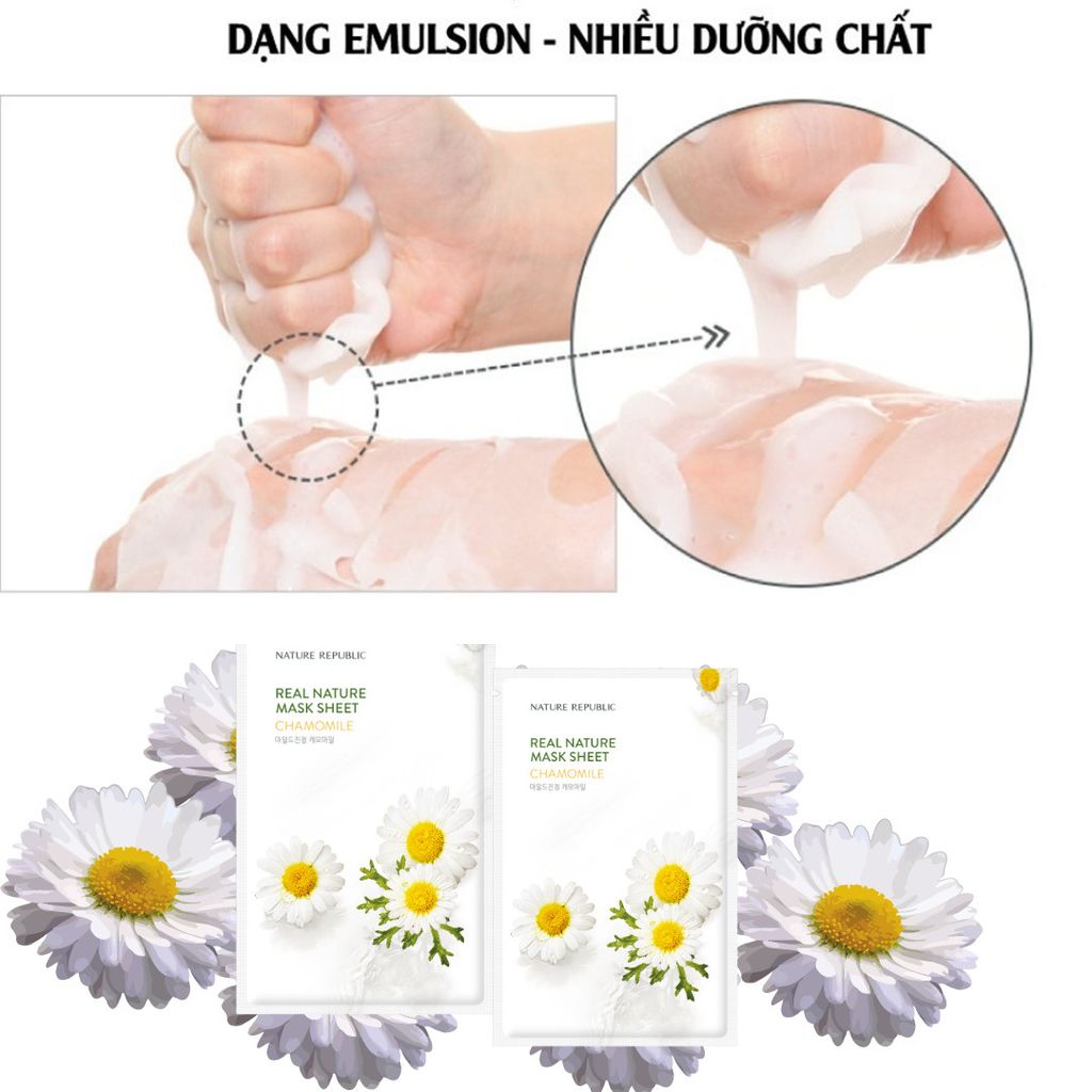 Mặt Nạ Nature Republic Real Nature Mask Sheet #Chamomile