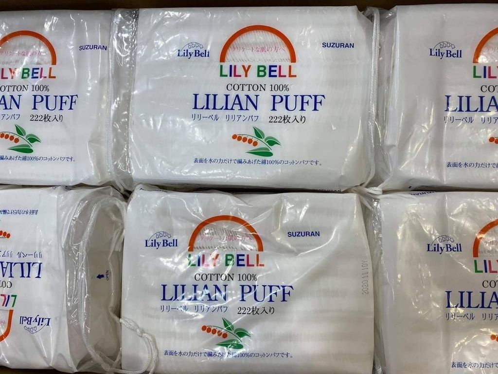 Bông Tẩy Trang Lily Bell 222 miếng