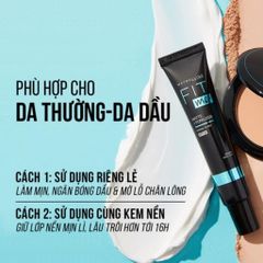 Kem Lót Kiềm Dầu Maybelline Fit Me Matte + Poreless Primer Normal To Oily SPF 20