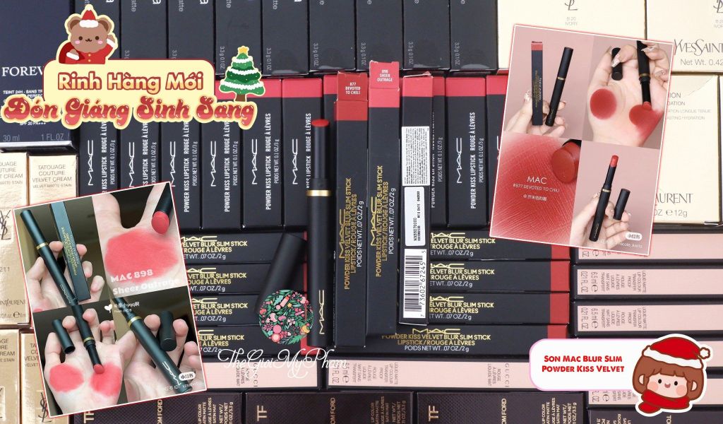 MAC - Son Mac Powder Kiss Velvet Blur Slim Stick #898 Sheer Outrage - Ko Tđ