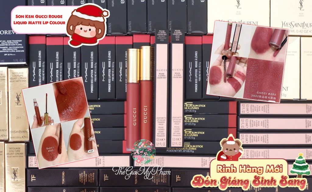 Gucci - Son Kem Lì Gucci Rouge Liquid Matte #203 (Ko Tđ)