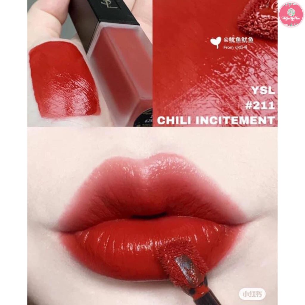 Son Kem YSL Tatouage Couture Velvet Cream #211 Chili Incitement (Ko Tđ)