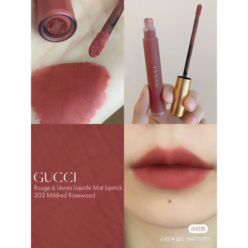 Gucci - Son Kem Lì Gucci Rouge Liquid Matte #203 (Ko Tđ)