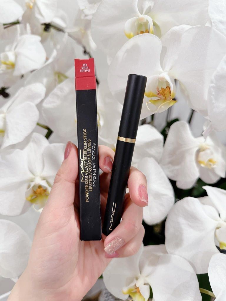 MAC - Son Mac Powder Kiss Velvet Blur Slim Stick #898 Sheer Outrage - Ko Tđ