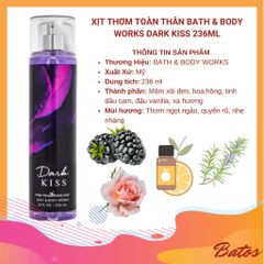 Xịt Thơm BBW 236ml #Dark Kiss