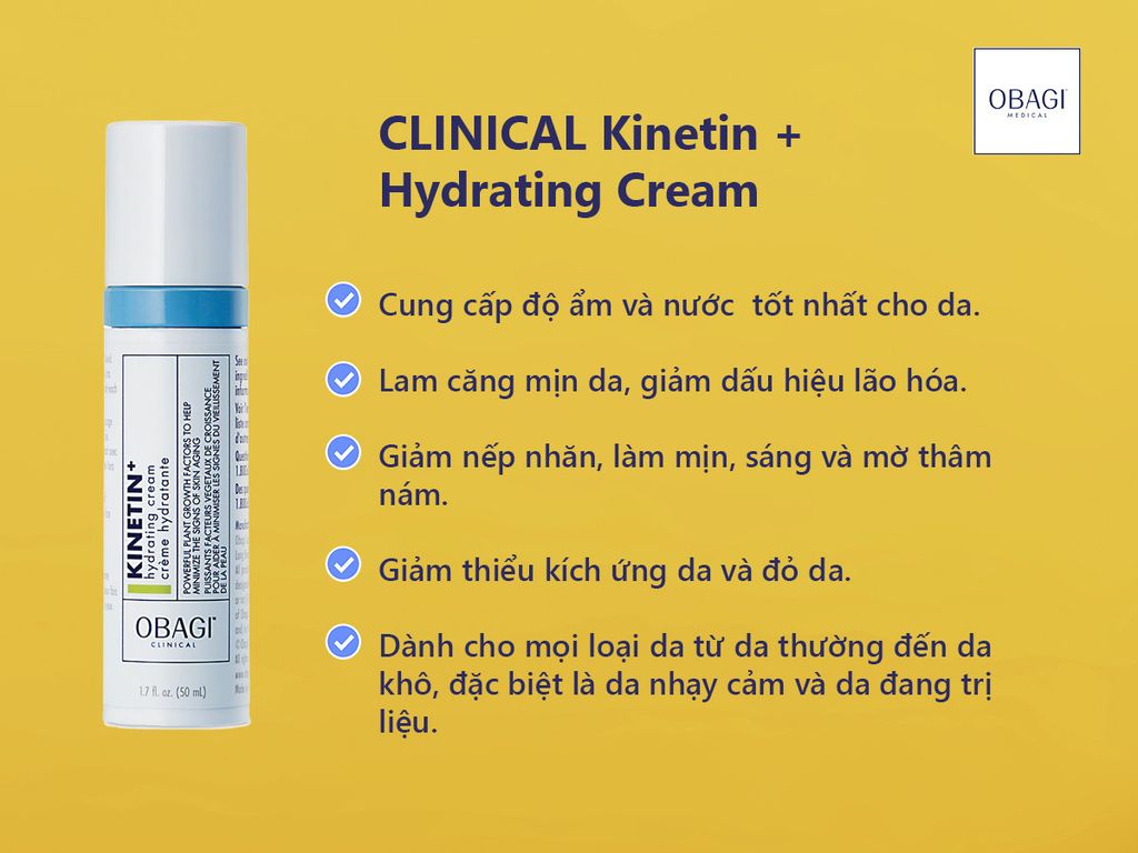 Obagi - Kinetin+ Hydrating Cream 50ml (Ko tđ)